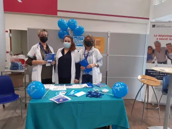 Stand prévention Mars Bleu